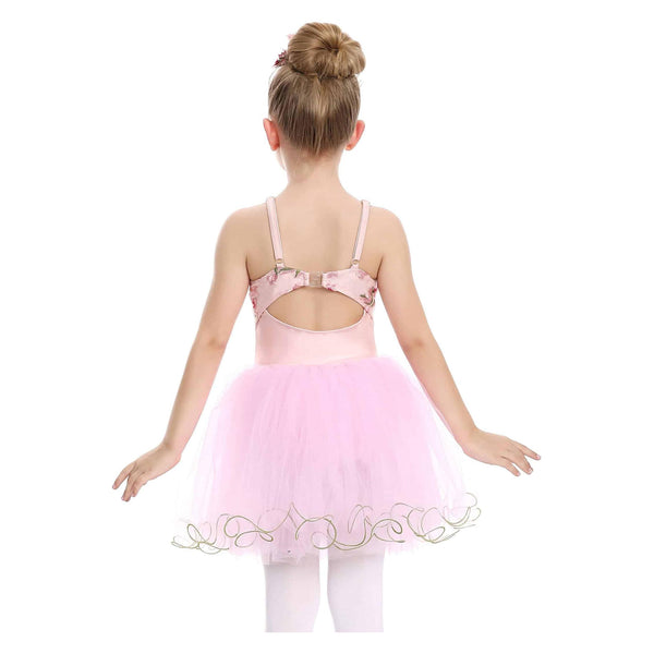 'Pink n Perfect' Floral Tutu Dance Dress Costume