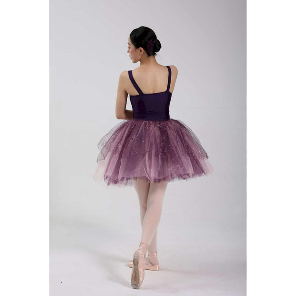 'Galaxy Dust' Purple Sequin Ballet Tutu Dance Costume