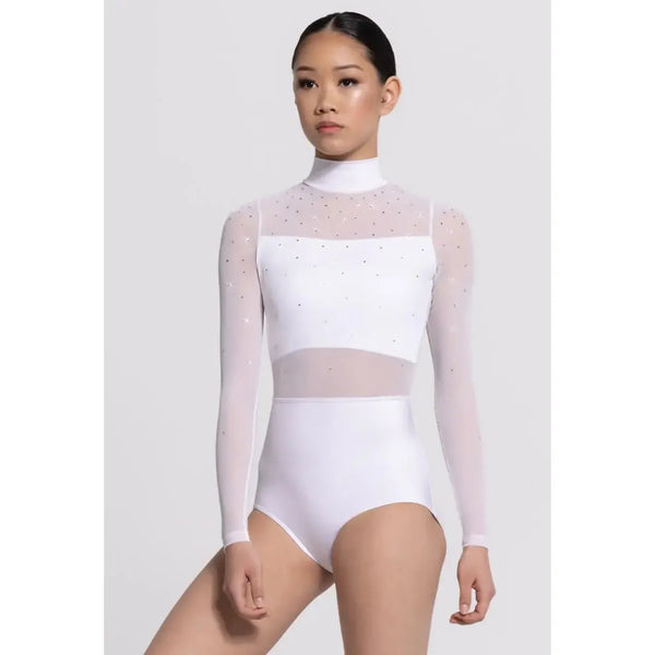 'Boom' Versatile Crystal Mesh Dance Leotard