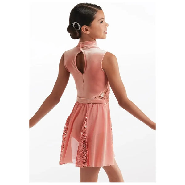 'Joyful' Lace Godet Lyrical Dress Dance Costume