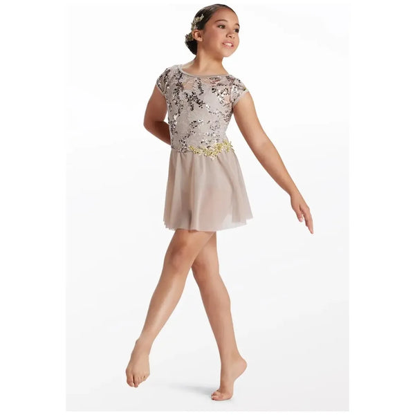 'Slow Down' Sequin Lace Cutout Dance Dress