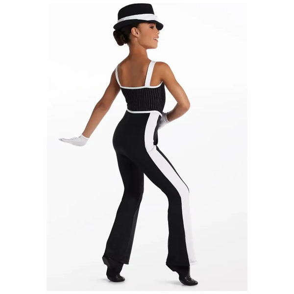 'New York, New York' Pinstripe Jumpsuit Jazz Dance Costume