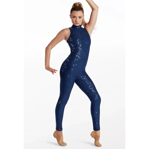 Balera Sequin Mock Neck Catsuit