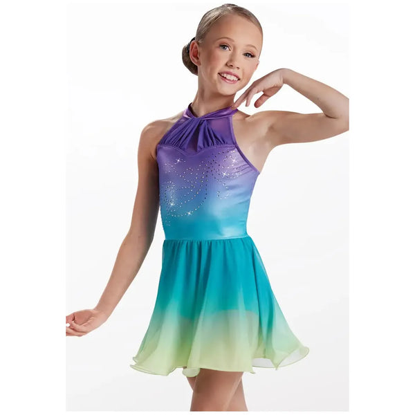 'Songbirds' Ombre Crystal Dress Lyrical Dance Costume