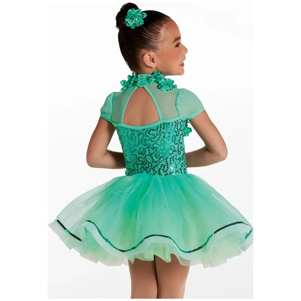 'Lost in the Woods' Floral Sequin Lace Tutu Dance Costume