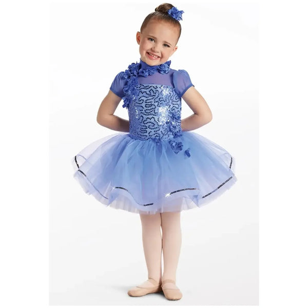 'Lost in the Woods' Floral Sequin Lace Tutu Dance Costume