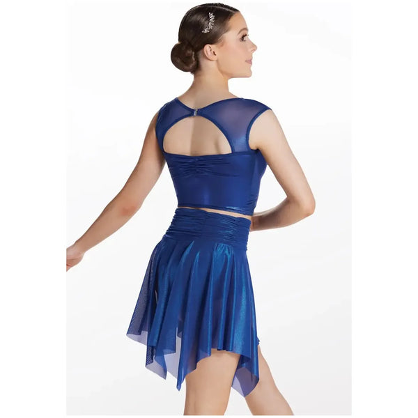 'The Next Right Thing' Navy Metallic Two-Piece Dance Set Lyrical Costume