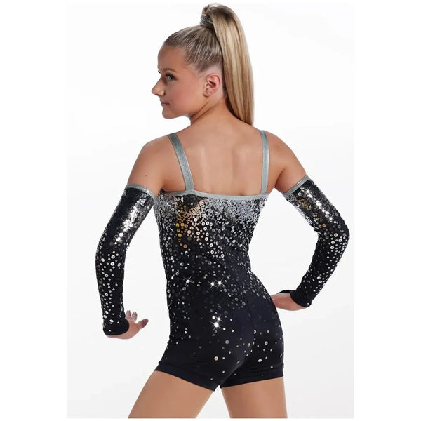 'Look What You Made Me Do' Sequin Ombre Biketard Jazz Dance Costume