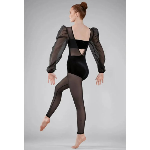 'The Tortured Poets Department' Contemporary Lyrical Volume Sleeve Leotard Dance Costume - Raisin or Black