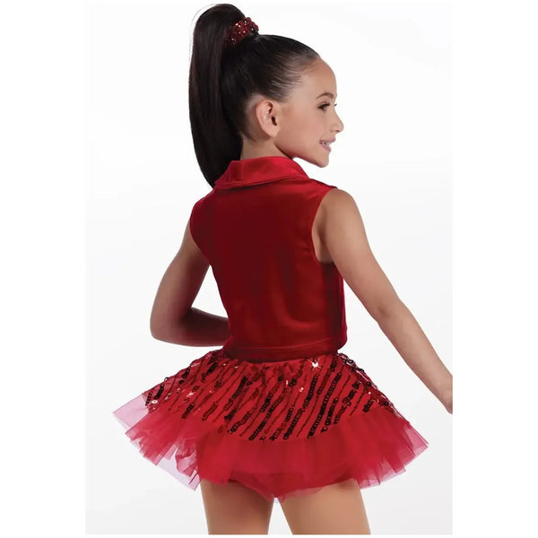 'Gonna Get This' Skater Skirt and Vest Jazz Dance Costume Set