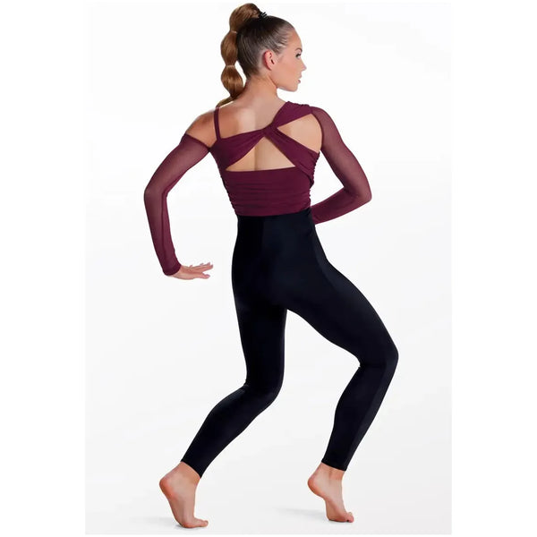 'Can't Catch Me Now' Ruched Strappy Unitard Acro Dance Costume