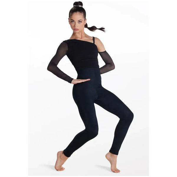 'Can't Catch Me Now' Ruched Strappy Unitard Acro Dance Costume