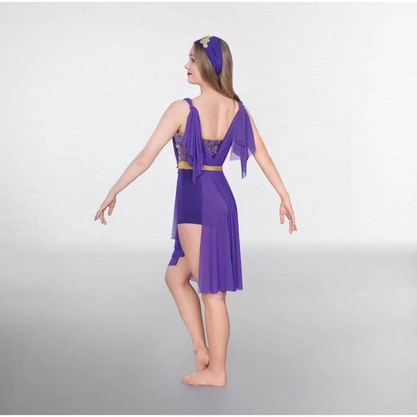 HIRE - Purple & Gold Sequin Lyrical Dresses