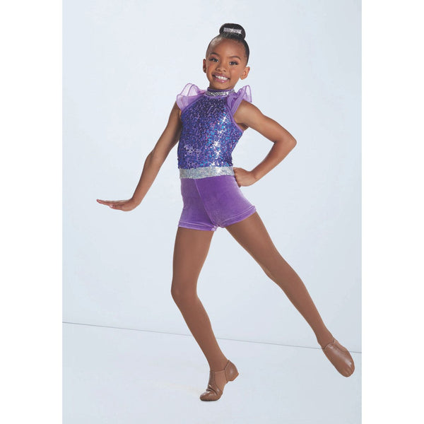 'Celebrity' Sequin Unitard Biketard Dance Costume