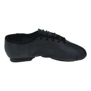 Black Laced Suede Split-Sole Jazz Shoes