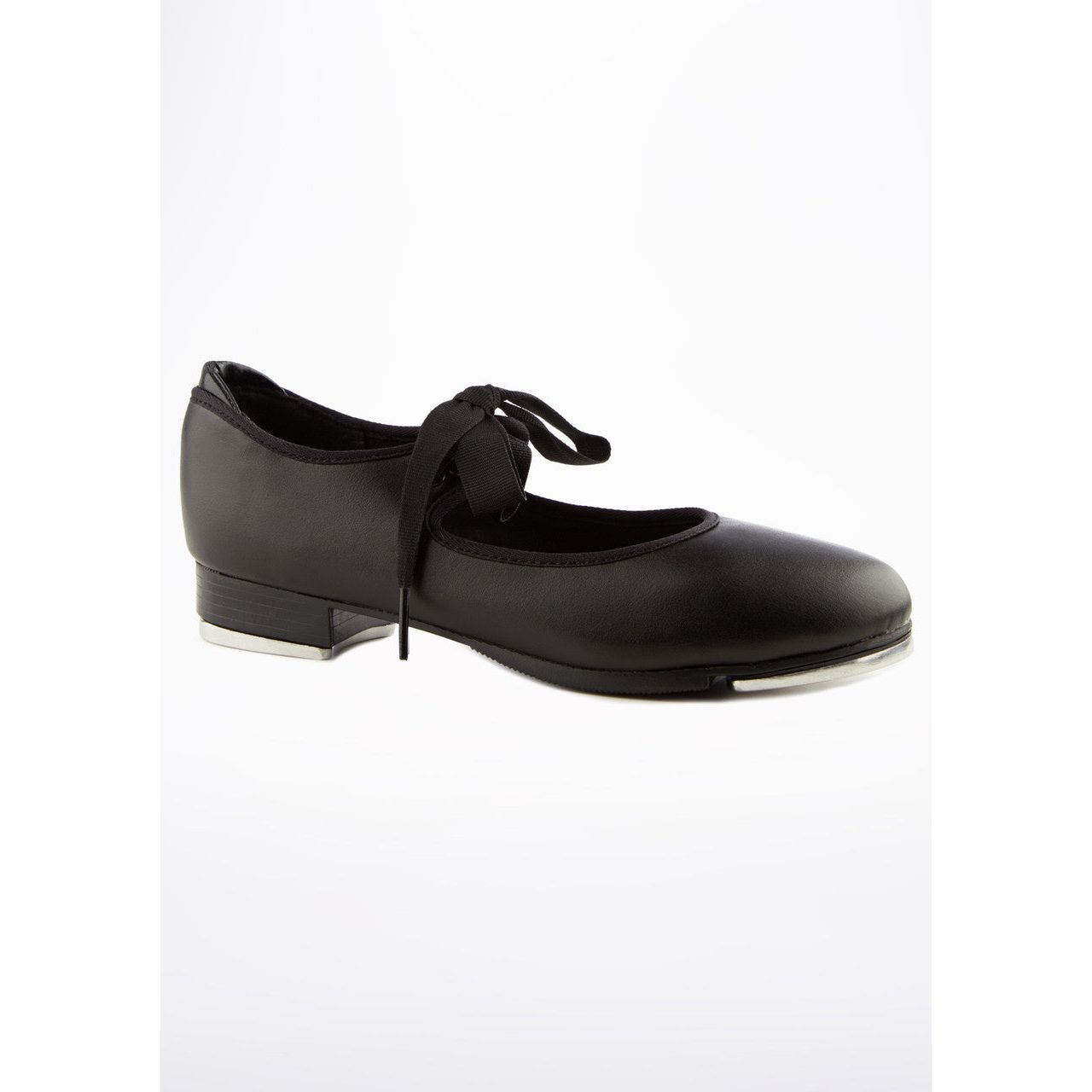 'Shuffle' Black Tap Shoes - Medium or Wide Fitting