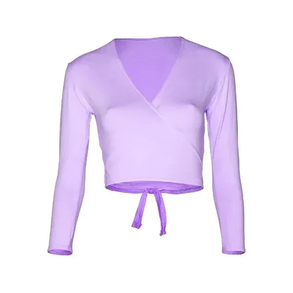 RAD ¾ Sleeve Crossover Wrap Poly Cotton Lycra - various colours