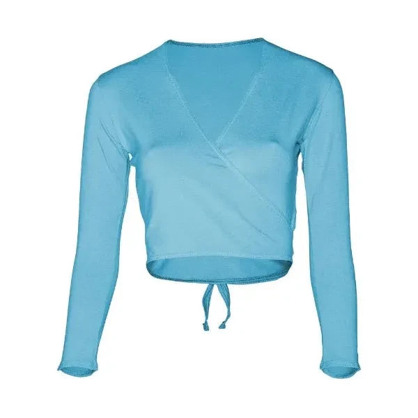 RAD ¾ Sleeve Crossover Wrap Poly Cotton Lycra - various colours