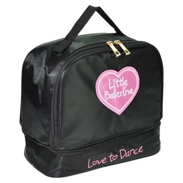 Black Satin Ballet Bag