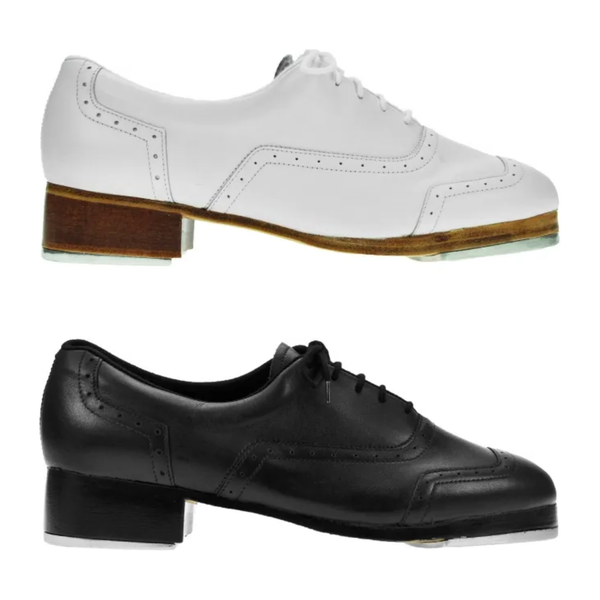 Mens Jason Samuels Smith Leather Tap Shoes - Black or White