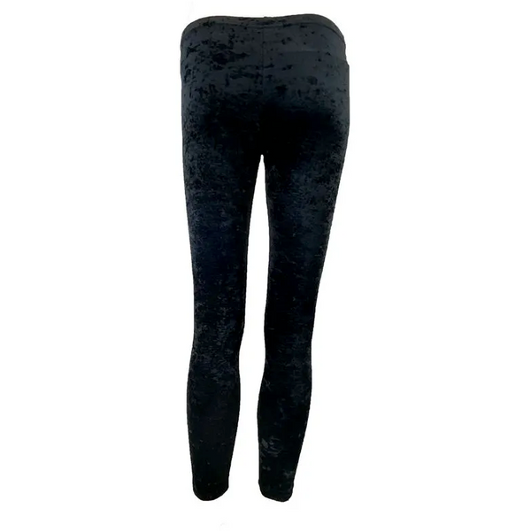 Crushed Velour Demi Footless Tights