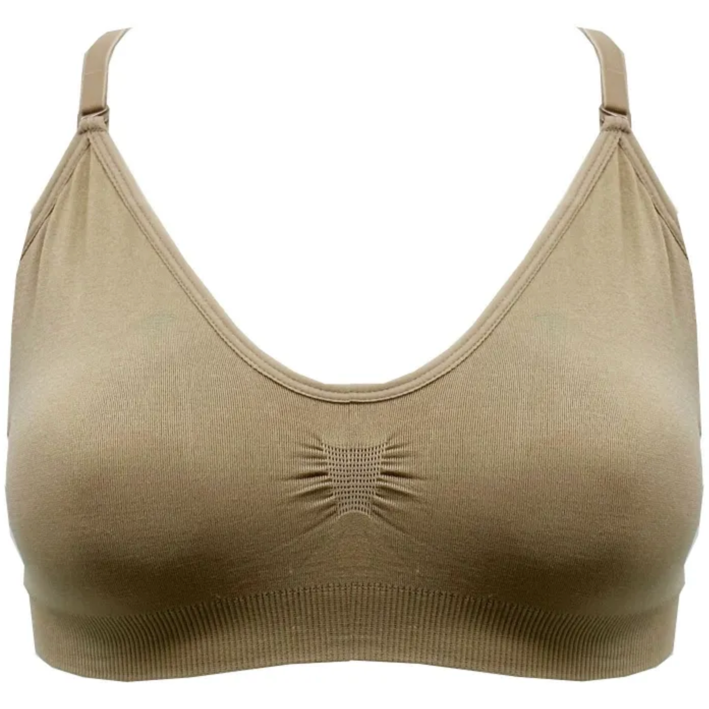 Seamless Clear Back Bra Top with Removable Padding | Dance Underwear