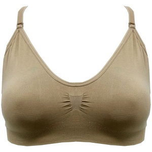 Seamless Clear Back Bra Top with Removable Padding | Dance Underwear