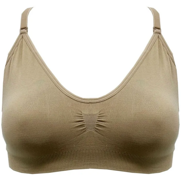 Seamless Clear Back Bra Top with Removable Padding | Dance Underwear