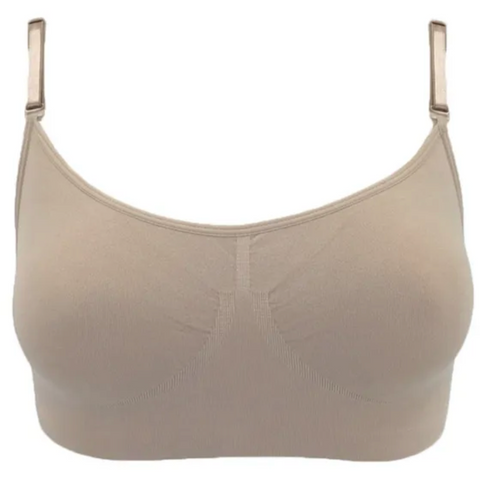 Seamless Clear Back Bra Top | Dance Underwear