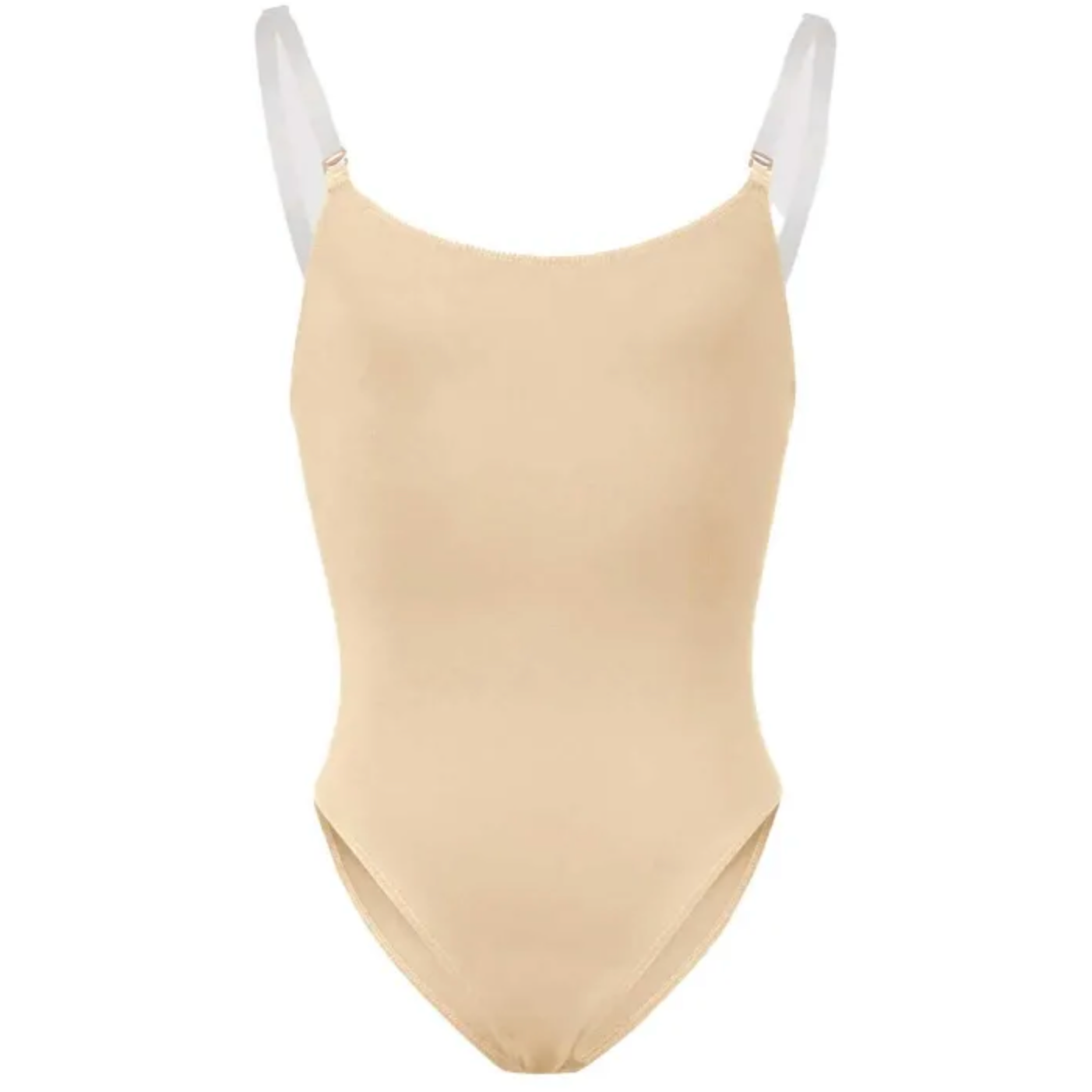 Girls 'Auva' Adjustable Strap Bodysuit | Dance Underwear - Sand or Tan