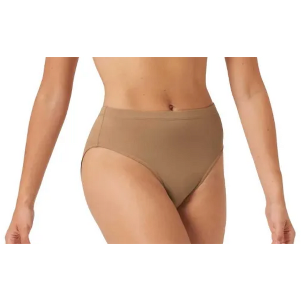 'Aquila' High Waist Brief | Dance Underwear - Sand or Tan