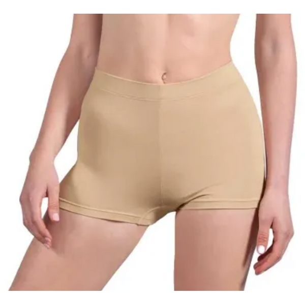 'Capella' High Waist Short | Dance Underwear - Sand or Tan