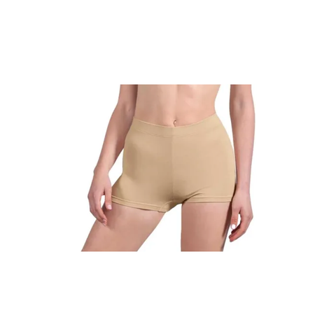 'Capella' High Waist Short | Dance Underwear - Sand or Tan