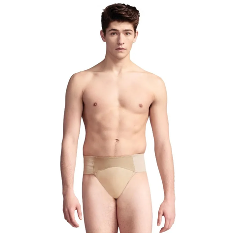 'CN5930' Mens Nude Quilted Panel Dance Belt Support | Mens Dance Underwear