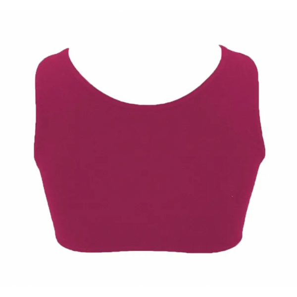 'Ariel' Cotton Lycra Dance Top - Black or Plum