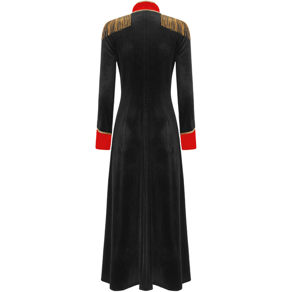 Women's Long Ringmaster Tailcoat Jacket - Red or Black