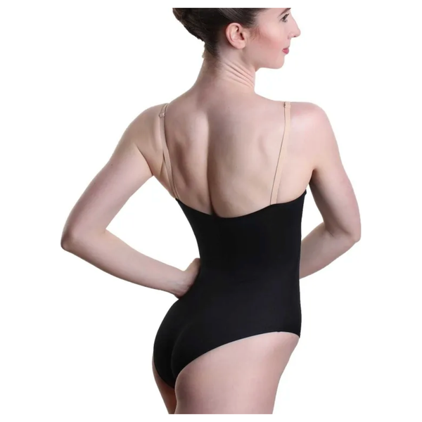 Deep V Camisole Leotard - Black or White