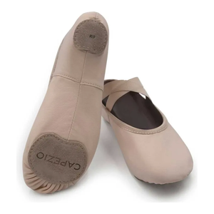 'Stella' Pink Canvas Split-Sole Ballet Shoe