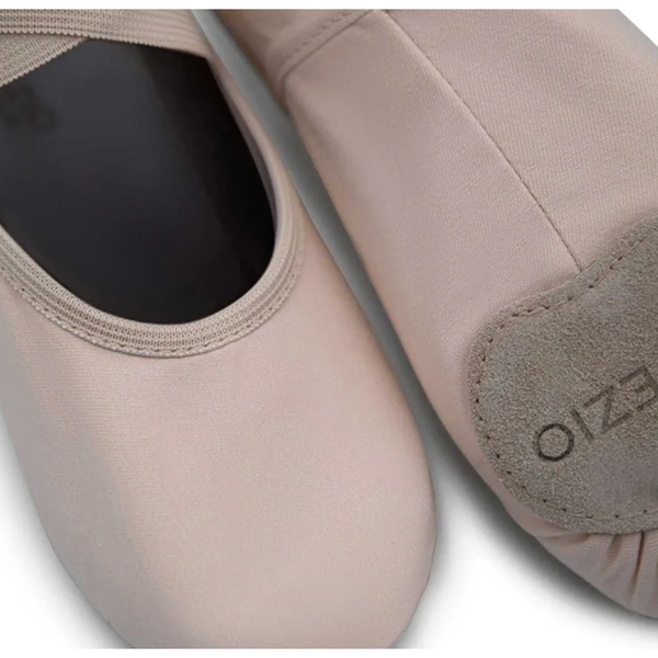 'Stella' Pink Canvas Split-Sole Ballet Shoe