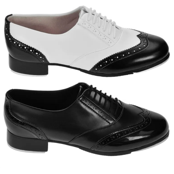 Charleston Tap Shoes - Black or Black & White