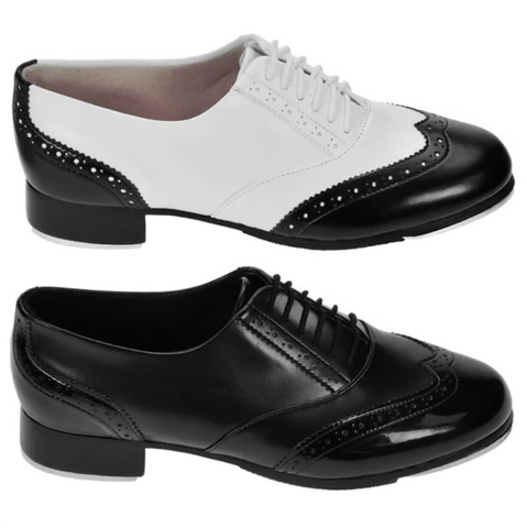 Charleston Tap Shoes - Black or Black & White