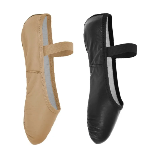 'Pro-file' Leather Split-Sole Ballet Shoe - Pink or Black