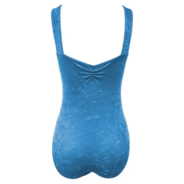 'Saffy' Crushed Velour Leotard - various colours