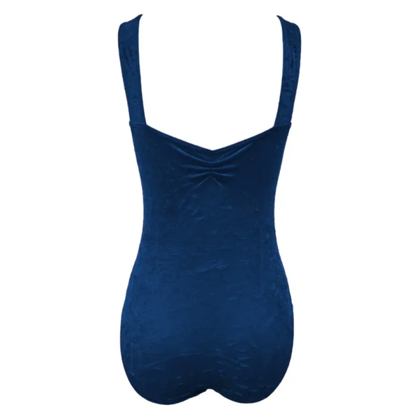 'Saffy' Crushed Velour Leotard - various colours