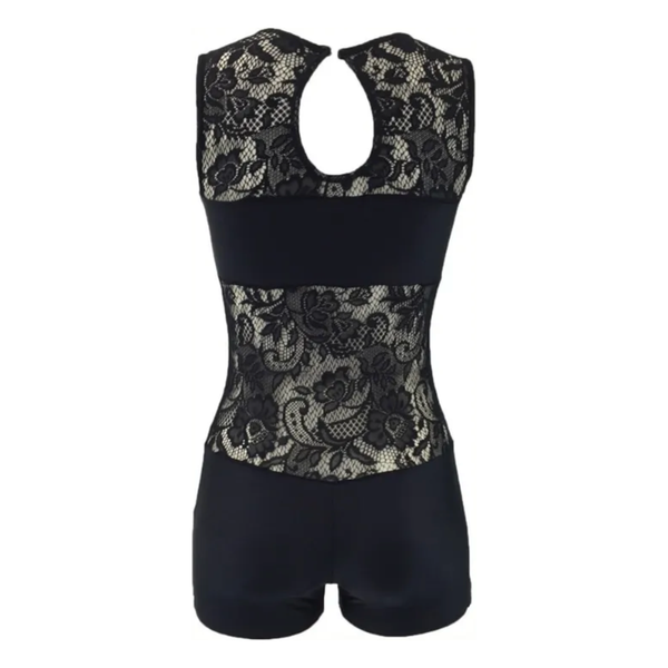 Sidney | Black Lace Dance Unitard