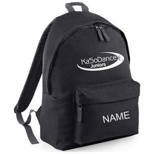 Black Branded Dance Backpack