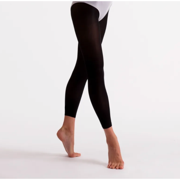 Essentials Black Footless Tights