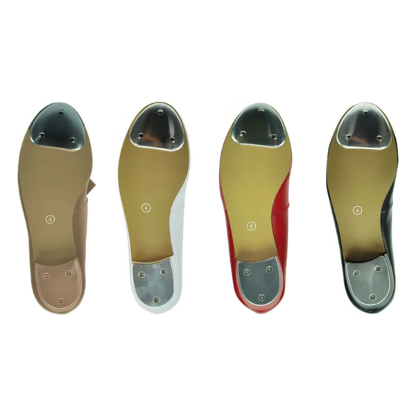 'Patter' PU Tap Shoes - Red or Tan