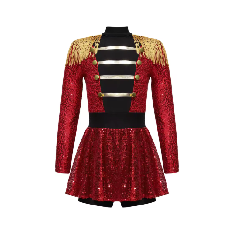 Ringmaster/Toy Soldier Skirted Unitard Dance Costume