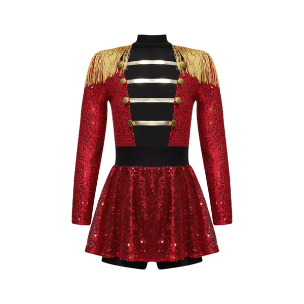 Ringmaster/Toy Soldier Skirted Unitard Dance Costume